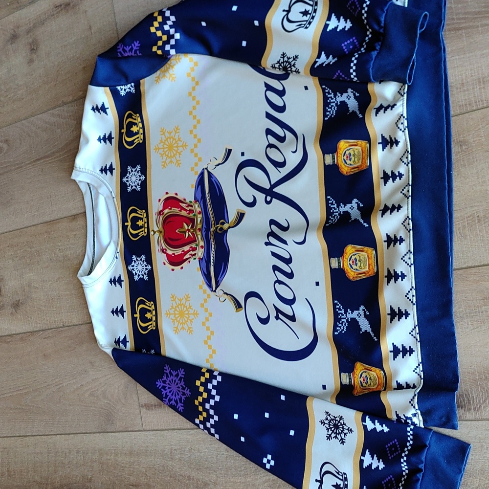 Men's Size 3XL Crown Royal Christmas Pullover Shirt